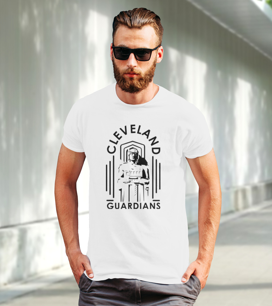 Cleveland Guardians Statue T-Shirt