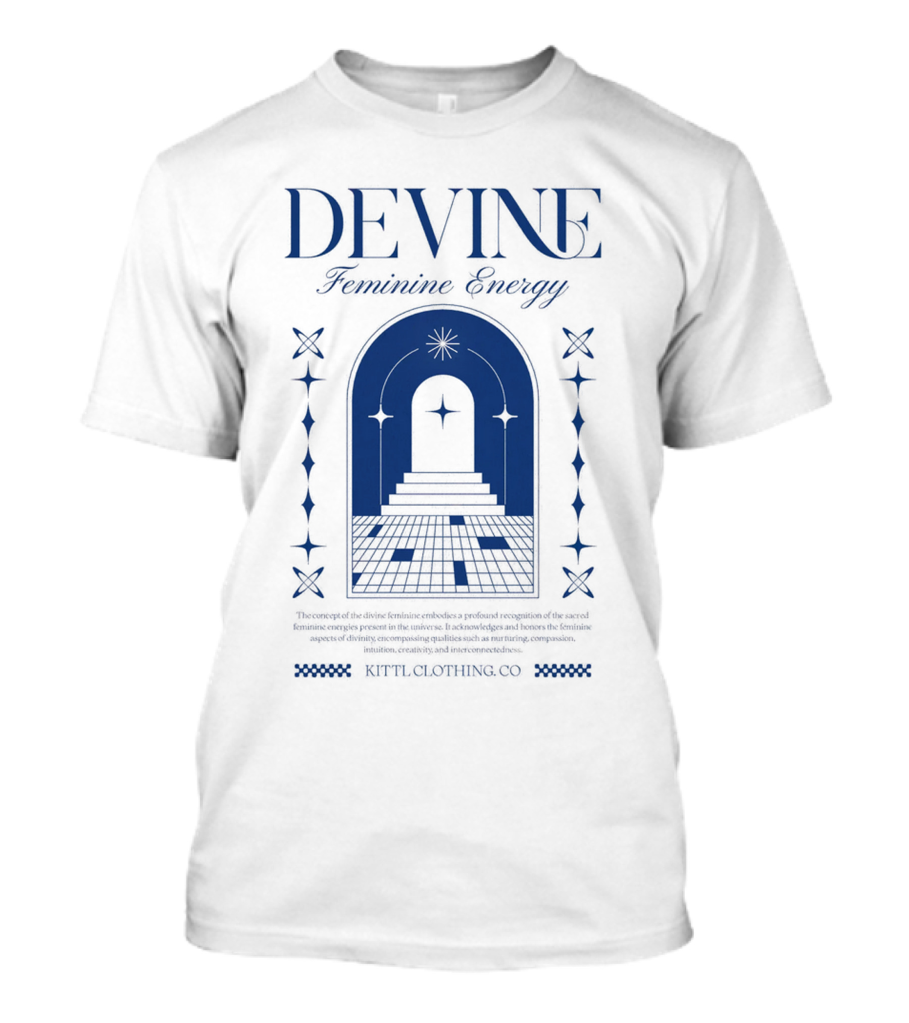Devine Feminine Energy Cosmic Portal Starry Path Ritual Clothing Co T-Shirt