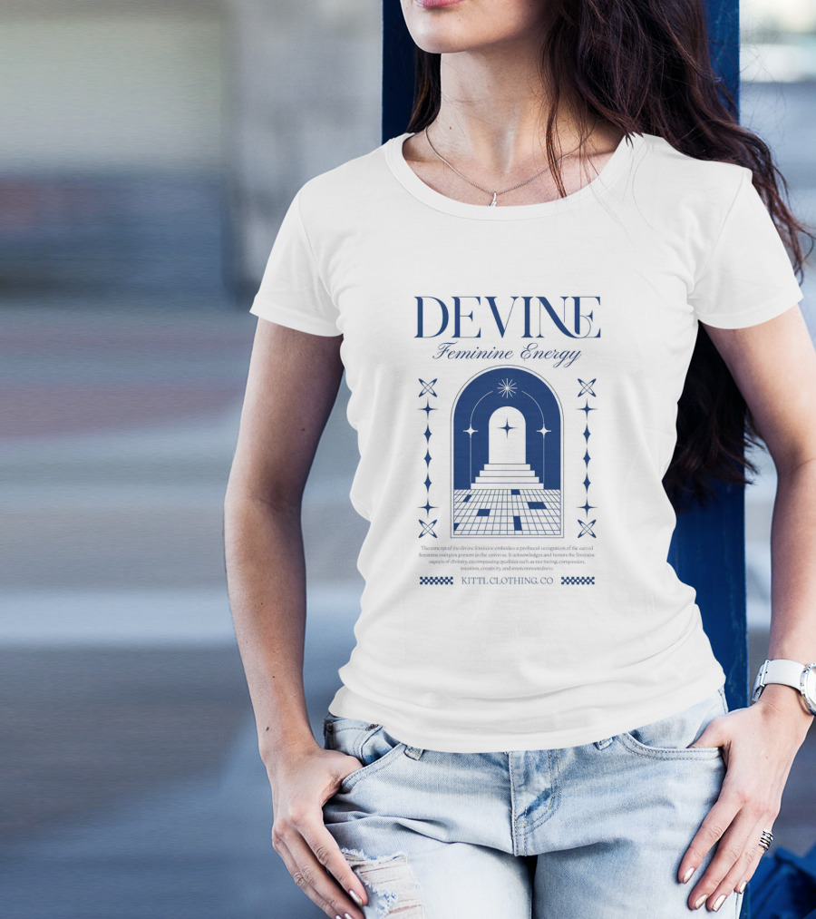 Devine Feminine Energy Cosmic Portal Starry Path Ritual Clothing Co T-Shirt