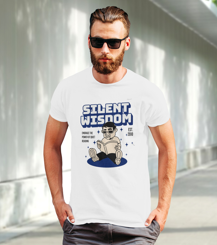 Silent Wisdom Embrace The Power Of Quiet Reading Est. 2010 T-Shirt