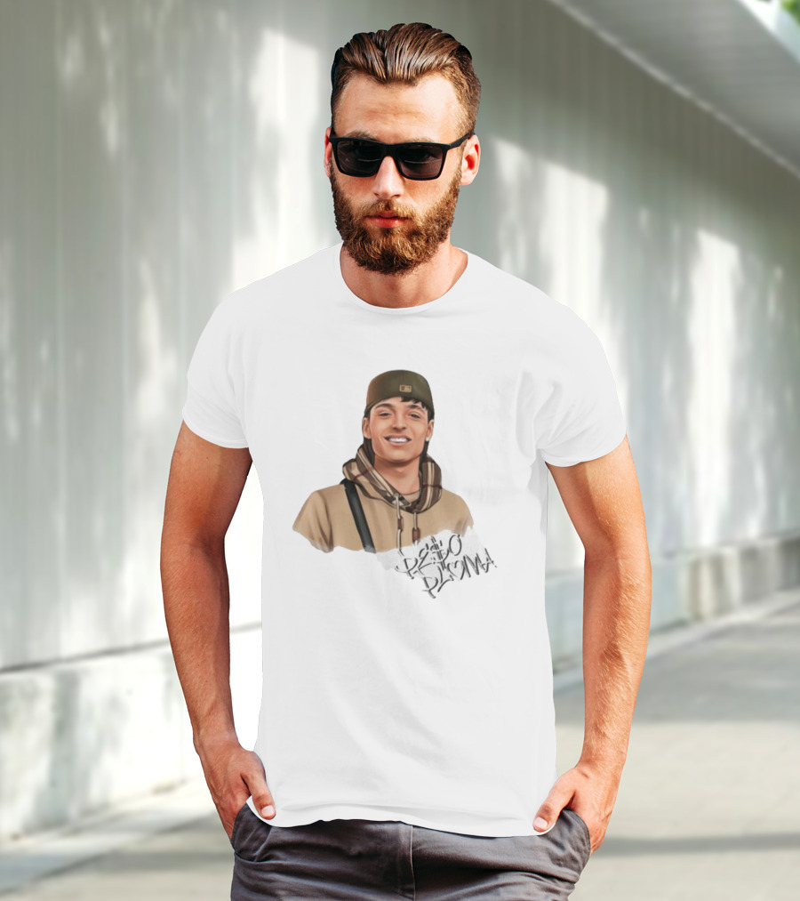Hand Drawn Peso Pluma Casual Hoodie Portrait T-Shirt