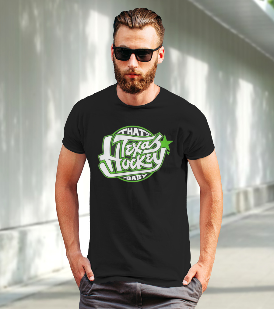 That's Texas Hockey Baby Bold Green Star T-Shirt
