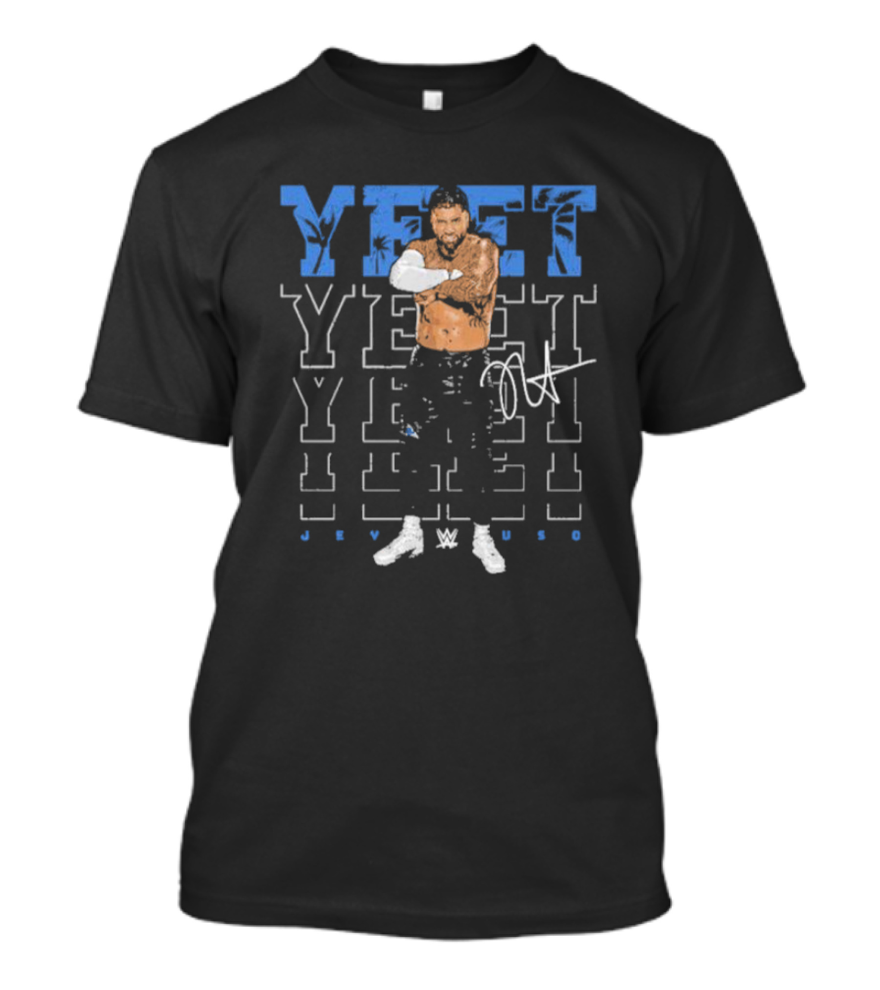 Jey Uso WWE YEET Signature 500 Level Black T-Shirt
