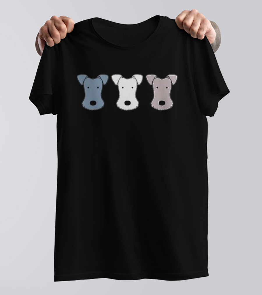 Bemorebob Foxy Fox Terrier Trio T-Shirt