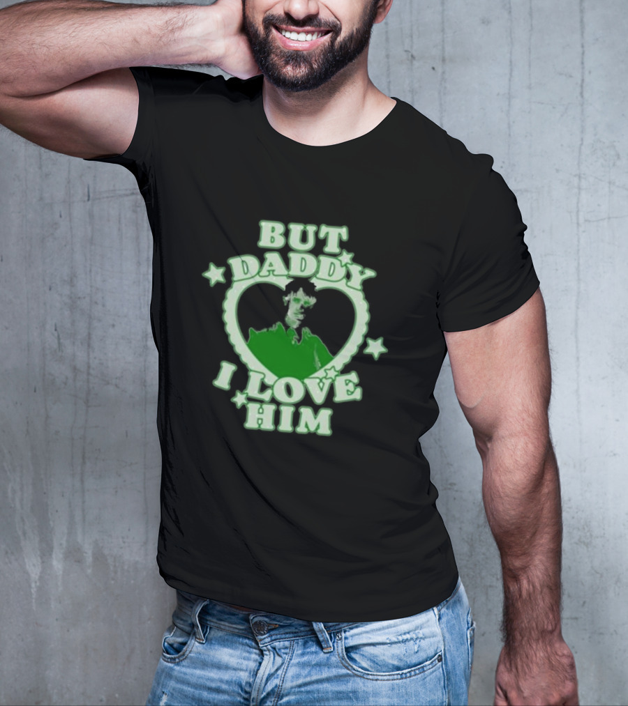 But Daddy I Love Him Draco Malfoy Heart Stars Green Text T-Shirt