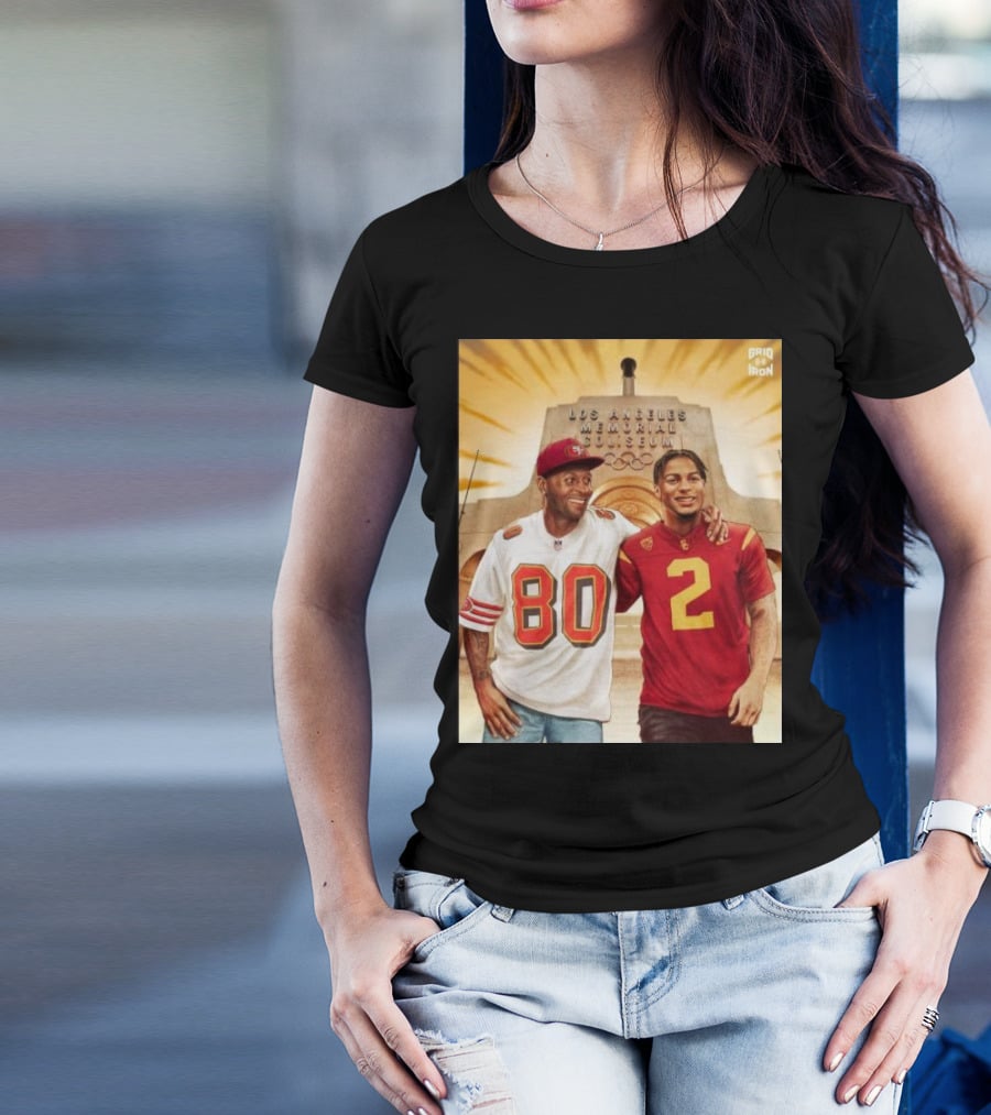 Gridiron Los Angeles Memorial Coliseum Football Legacy 80 2 T-Shirt