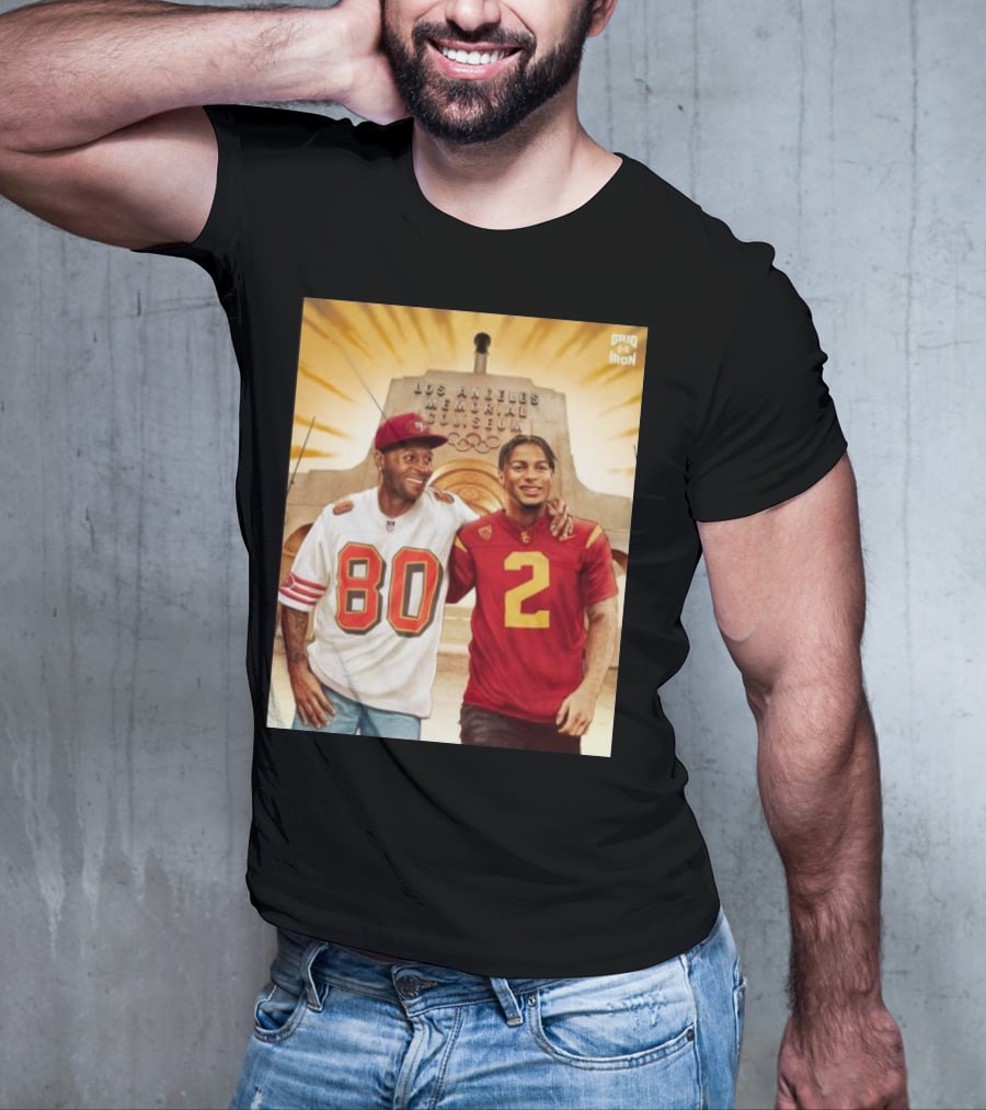 Gridiron Los Angeles Memorial Coliseum Football Legacy 80 2 T-Shirt