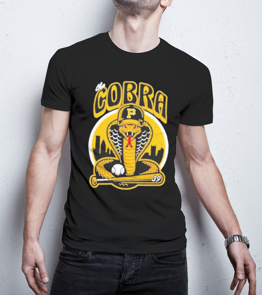 The Cobra Pittsburgh Pirates Baseball Bat City Skyline 39 T-Shirt
