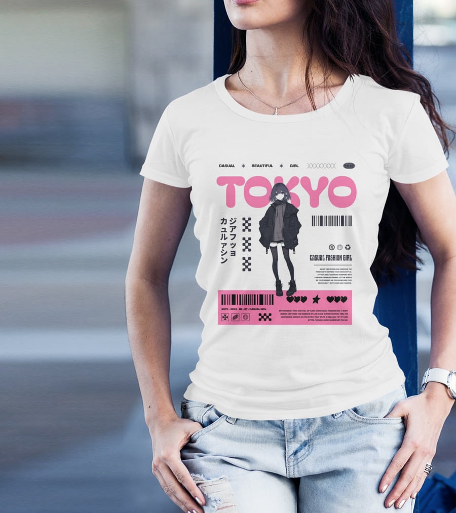 TOKYO Casual Beautiful Girl 2035 T-Shirt