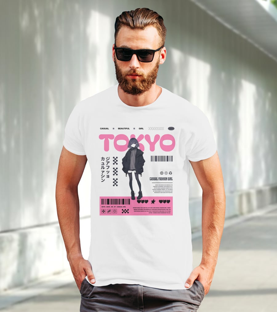 TOKYO Casual Beautiful Girl 2035 T-Shirt