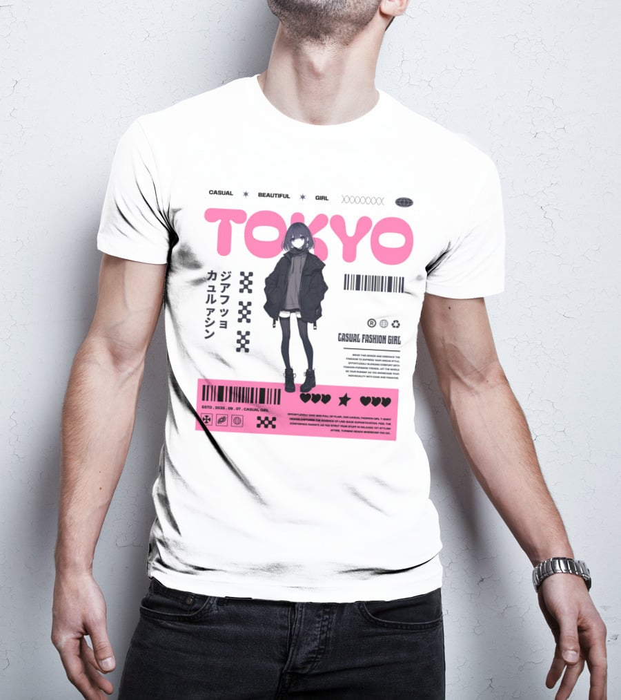 TOKYO Casual Beautiful Girl 2035 T-Shirt
