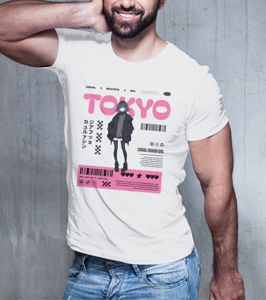 TOKYO Casual Beautiful Girl 2035 T-Shirt
