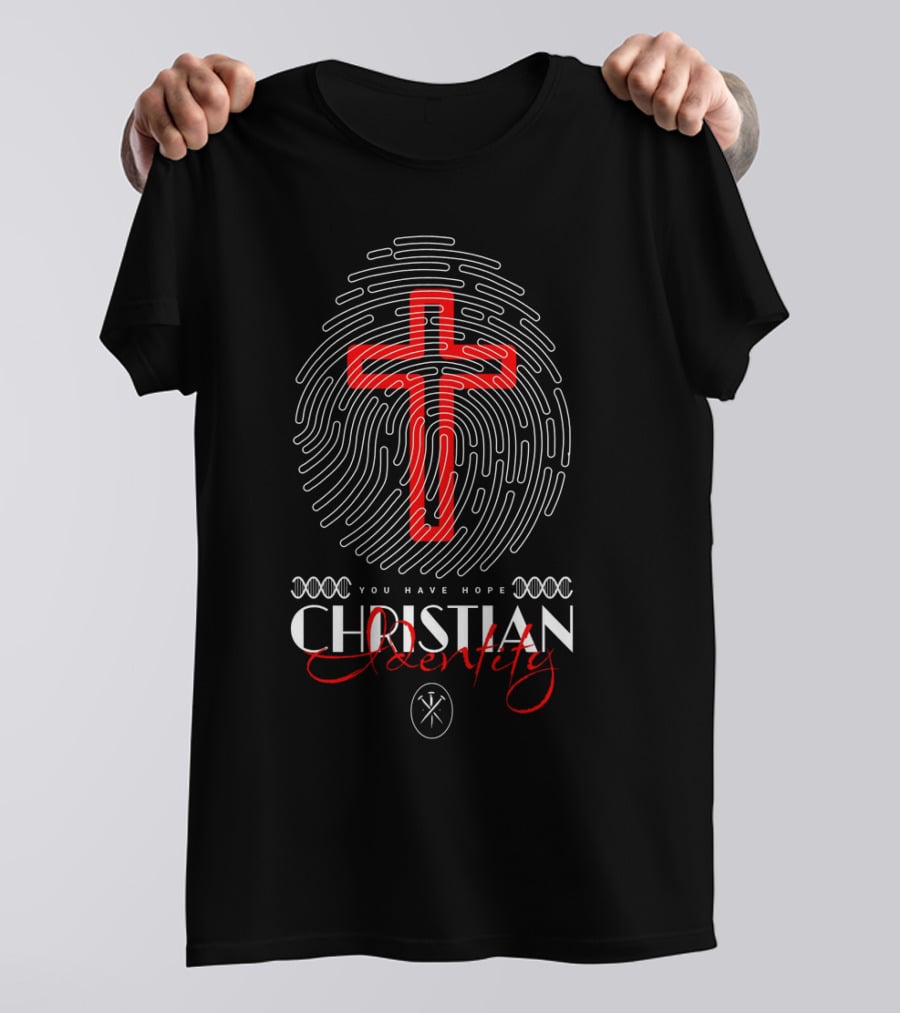 Chistian Identity You Have Hope Fingerprint Cross T-Shirt