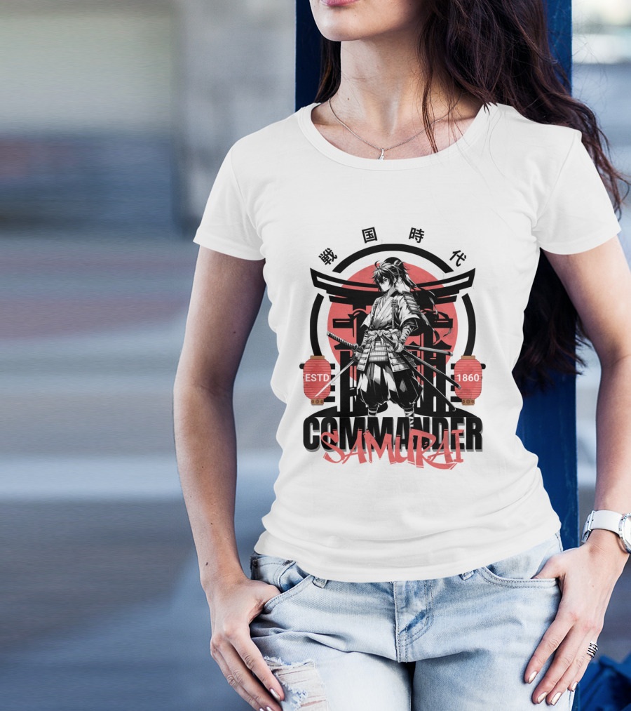 Commander Samurai ESTD 1860 Sengoku Jidai T-Shirt
