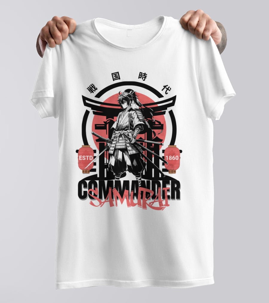 Commander Samurai ESTD 1860 Sengoku Jidai T-Shirt