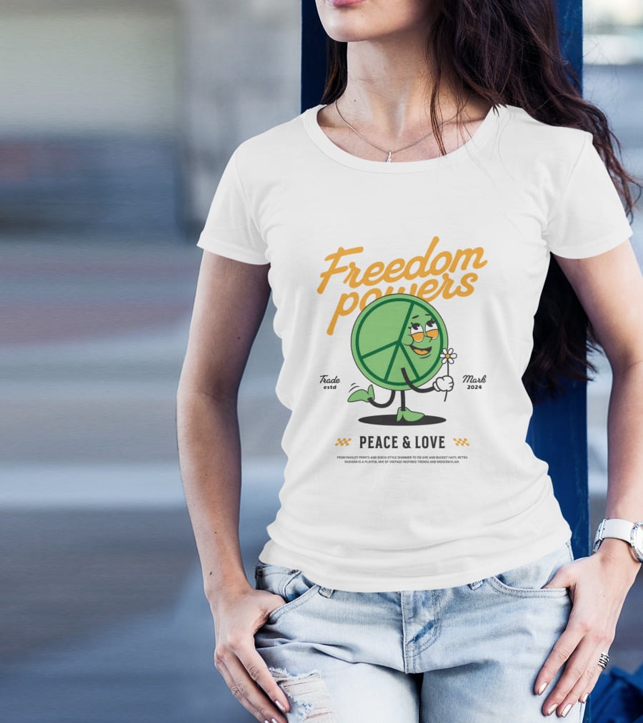 Freedom Powers Peace And Love T-Shirt