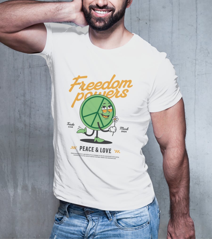 Freedom Powers Peace And Love T-Shirt
