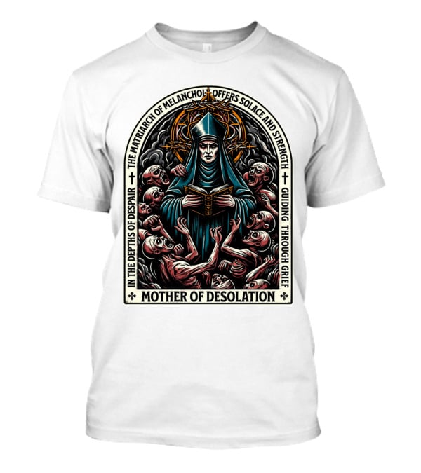 Mother Of Desolation Matriarch Of Melancholy Offers Solace And Strength Guiding Through Grief T-Shirt