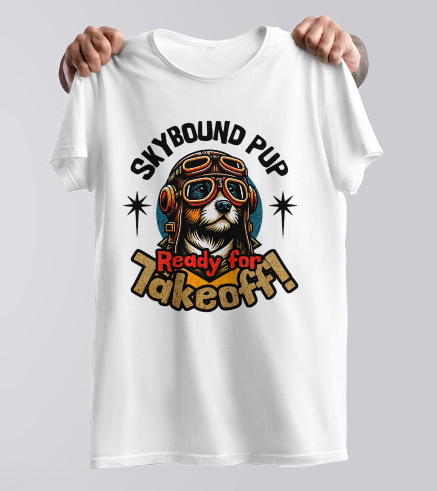 Skybound Pup Ready For Takeoff T-Shirt