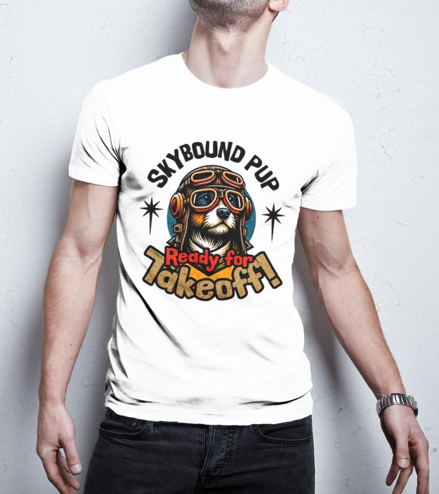 Skybound Pup Ready For Takeoff T-Shirt