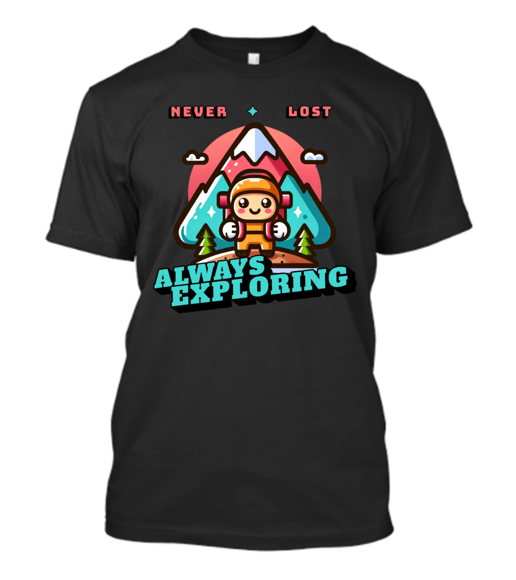 Never Lost Always Exploring Adventure T-Shirt