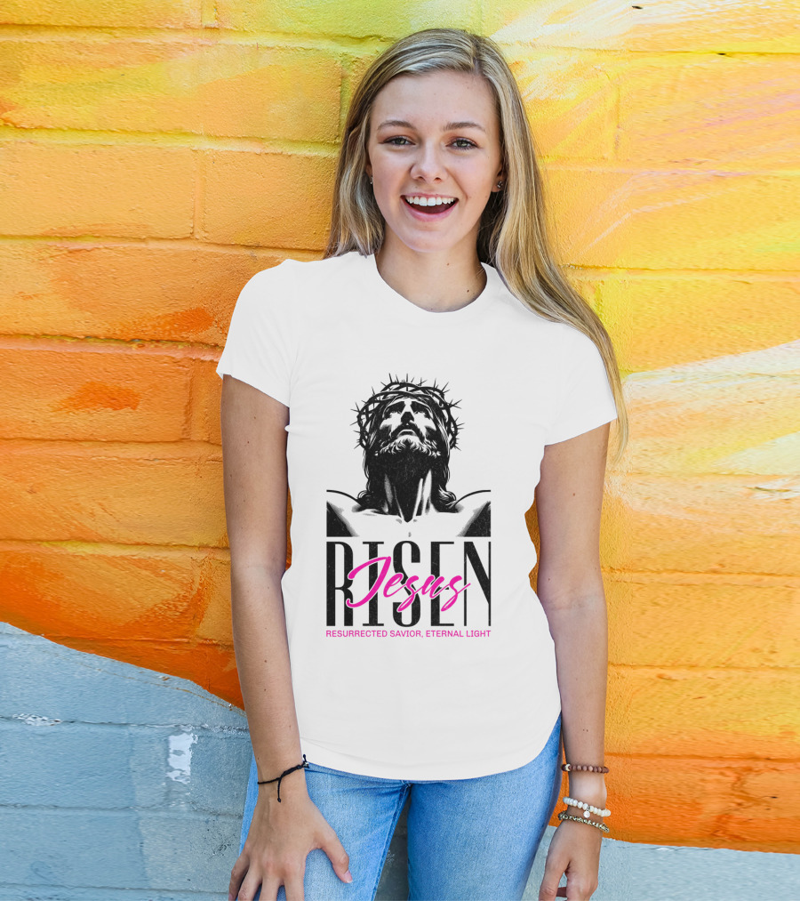 Jesus Risen Resurrected Savior Eternal Light T-Shirt