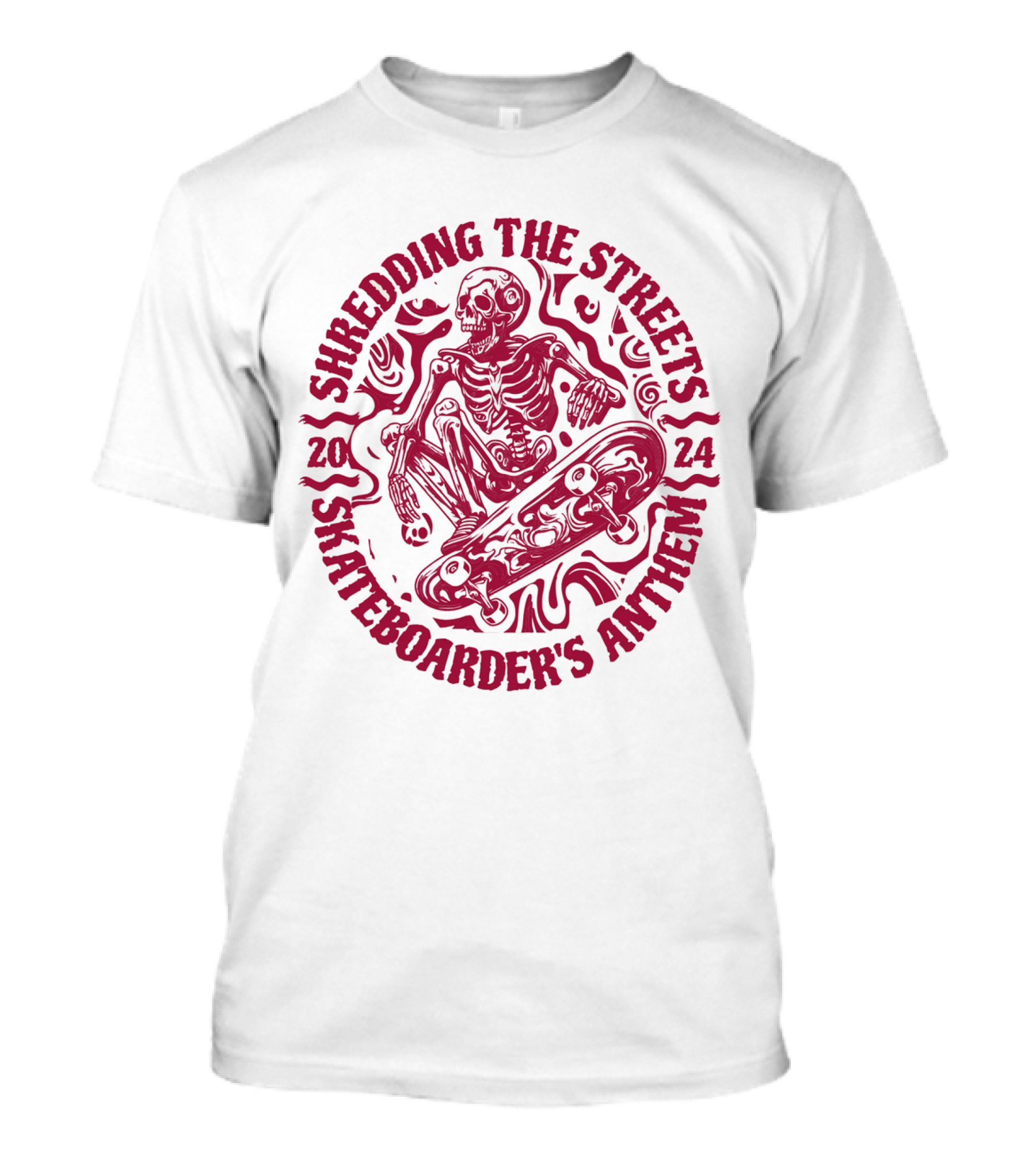 Shredding The Streets Skateboarder's Anthem T-Shirt