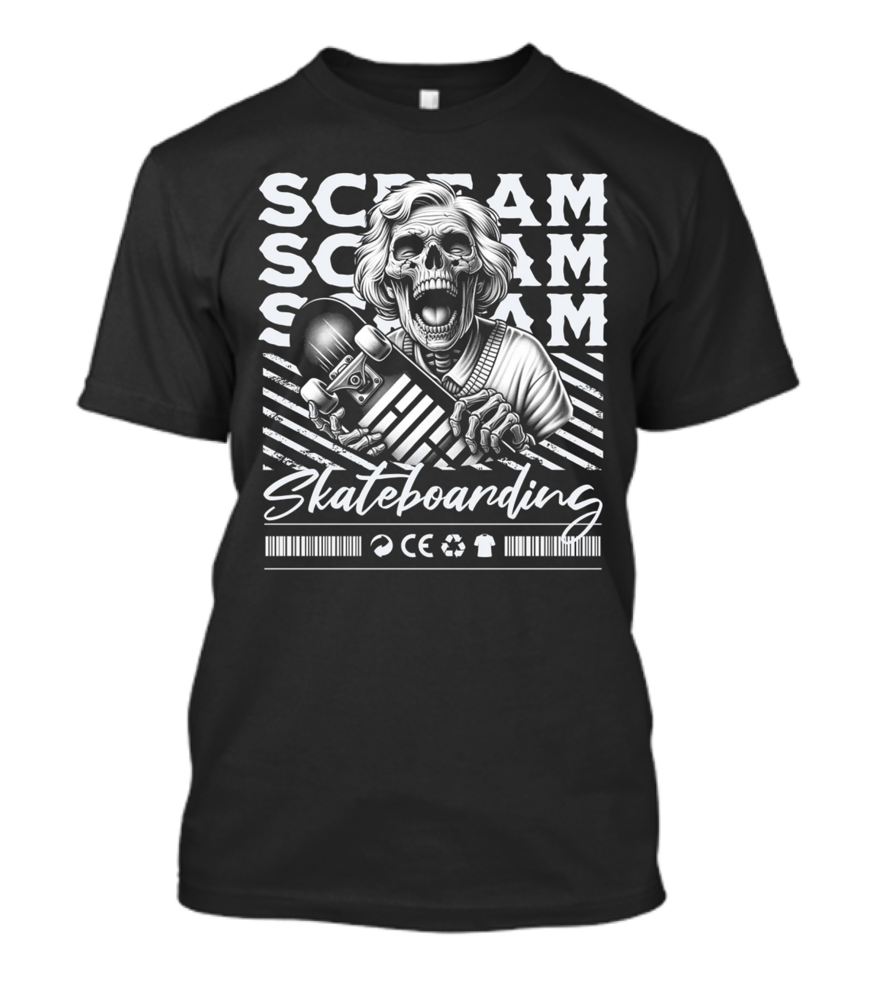 SCREAM SCREAM SCREAM Skateboarding T-Shirt