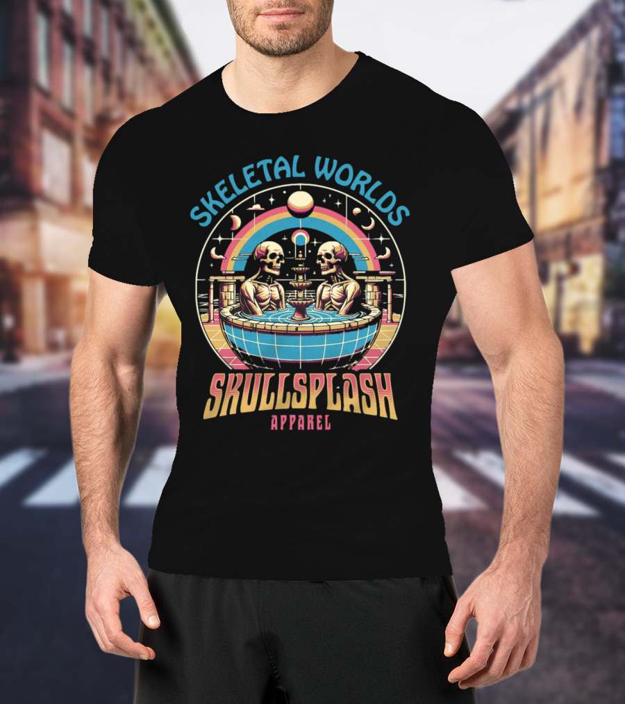 Skeletal Worlds SkullSplash T-Shirt