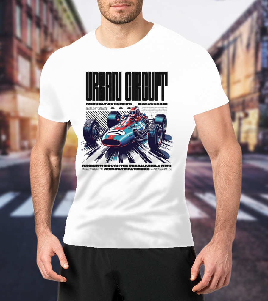 URBAN CIRCUIT ASPHALT AVENGERS RACING THROUGH THE URBAN JUNGLE WITH ASPHALT MAVERICKS T-Shirt