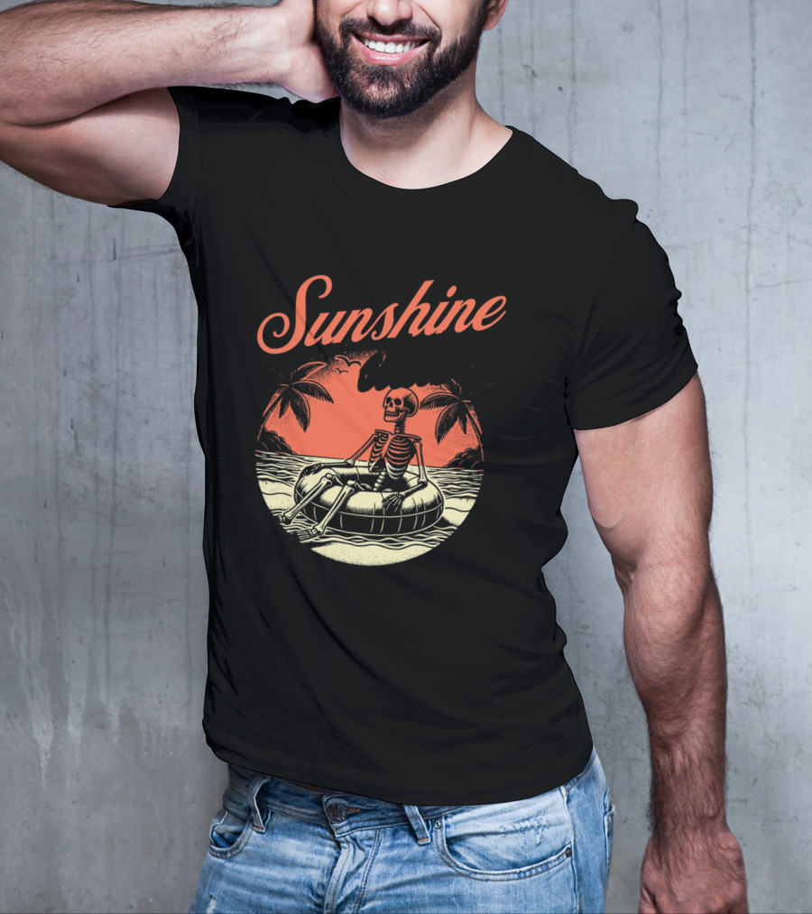Sunshine State Skeleton Vacation Beach Club T-Shirt