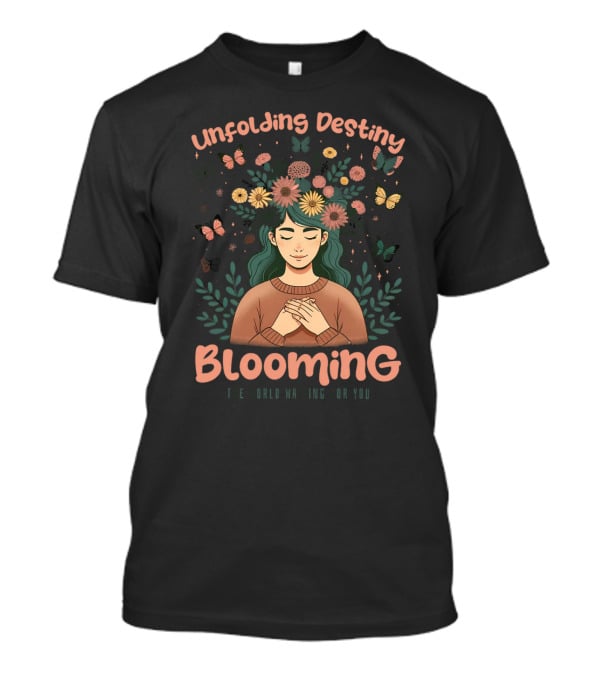 Unfolding Destiny Blooming The World Waiting For You T-Shirt