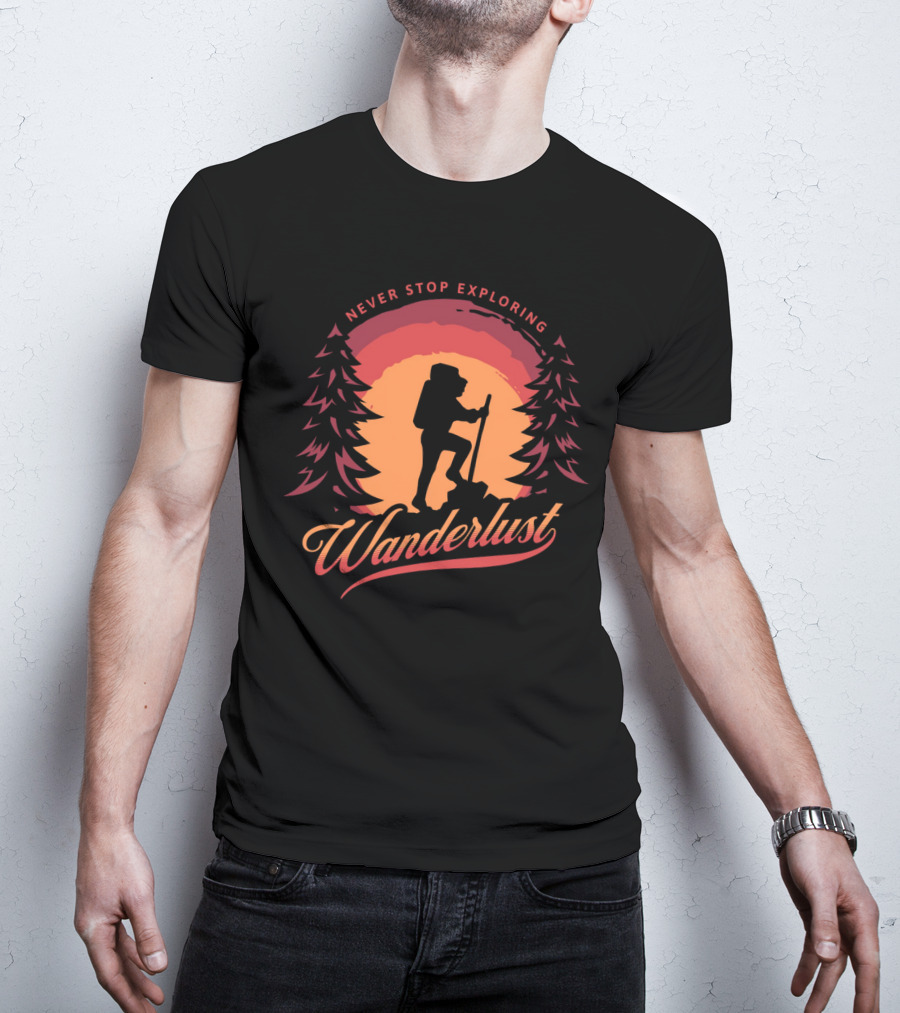 Never Stop Exploring Wanderlust T-Shirt
