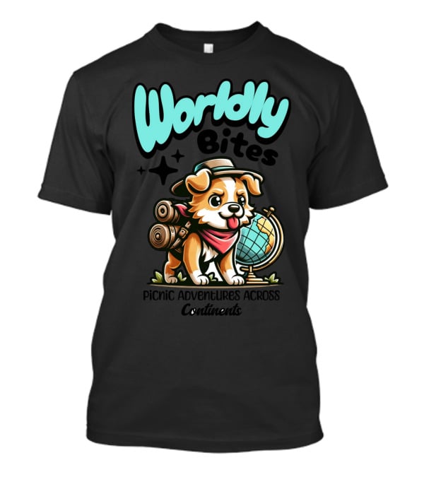 Wordly Bites Picnic Adventures Across Continents T-Shirt