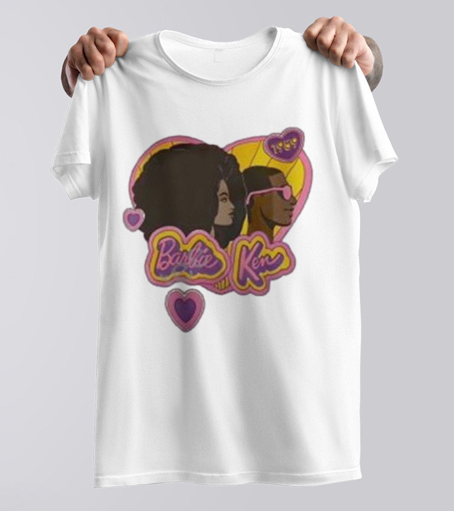 Barbie Ken 1959 New Movie Retro Heart Icons T-Shirt
