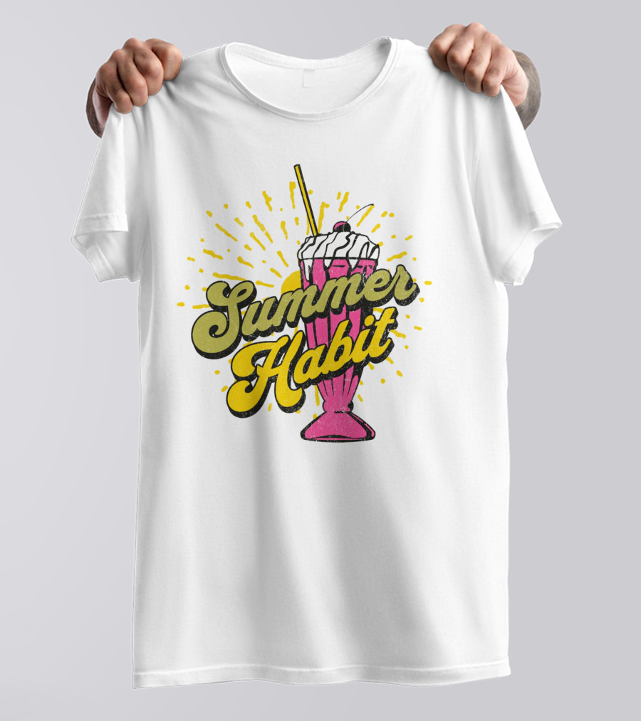 Summer Habit Vibrant Milkshake Burst T-Shirt