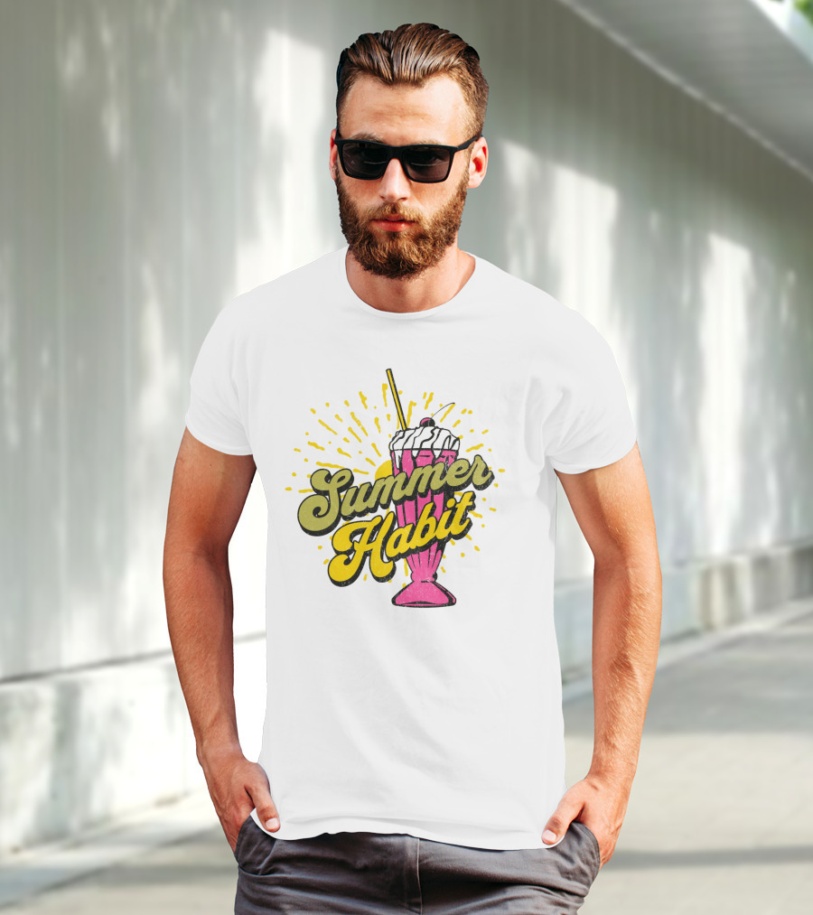 Summer Habit Vibrant Milkshake Burst T-Shirt