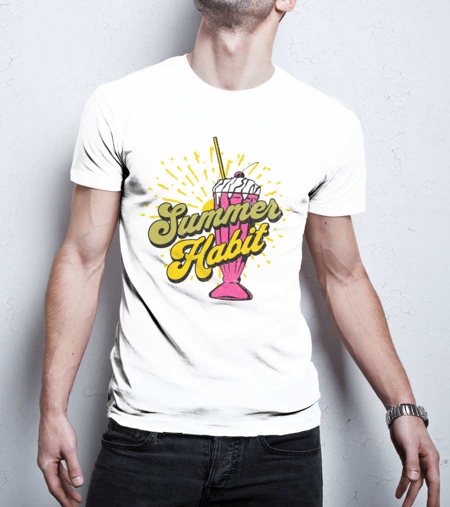 Summer Habit Vibrant Milkshake Burst T-Shirt