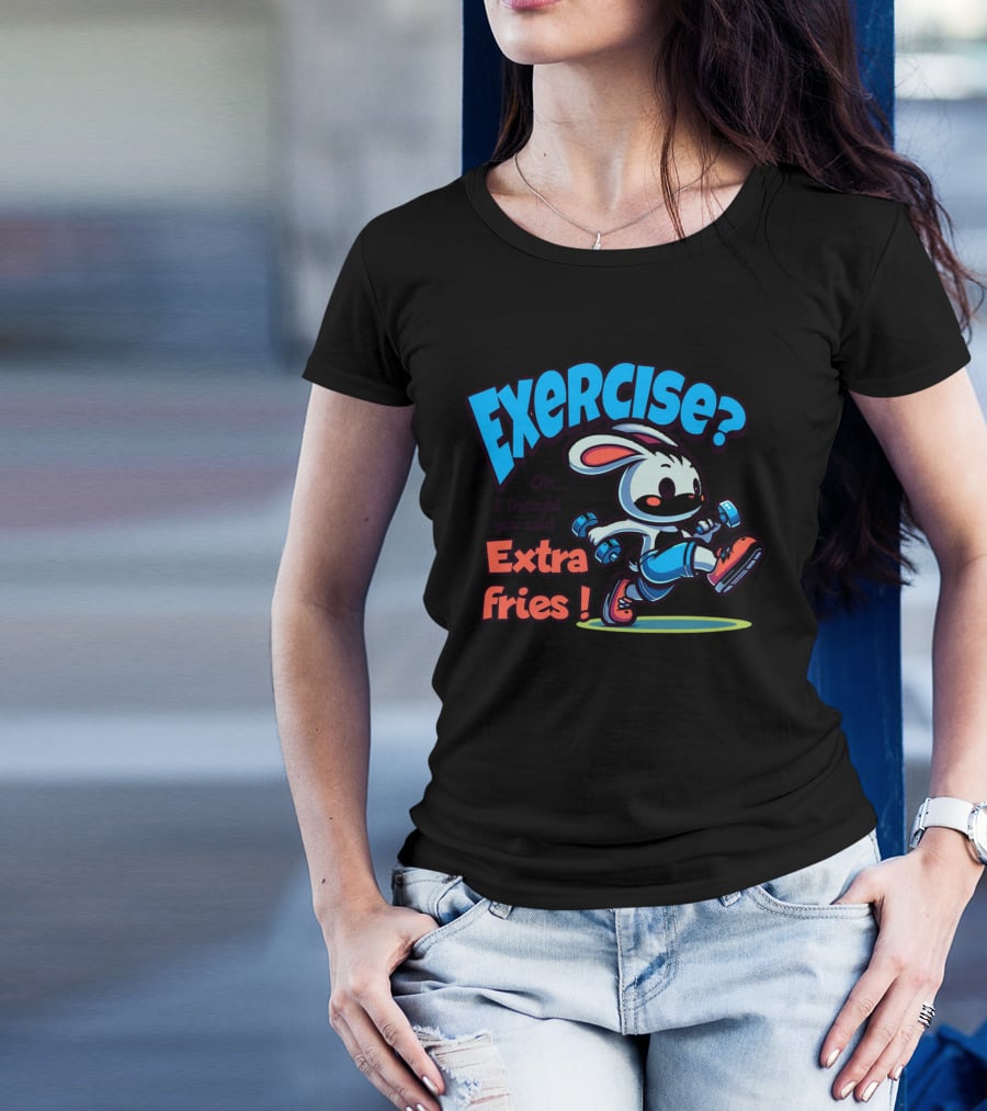Exercise? Oh, I Thought You Said Extra Fries T-Shirt