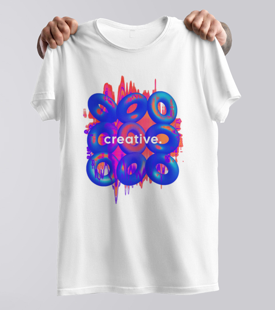 Creative Vivid Rings With Abstract Waveforms T-Shirt