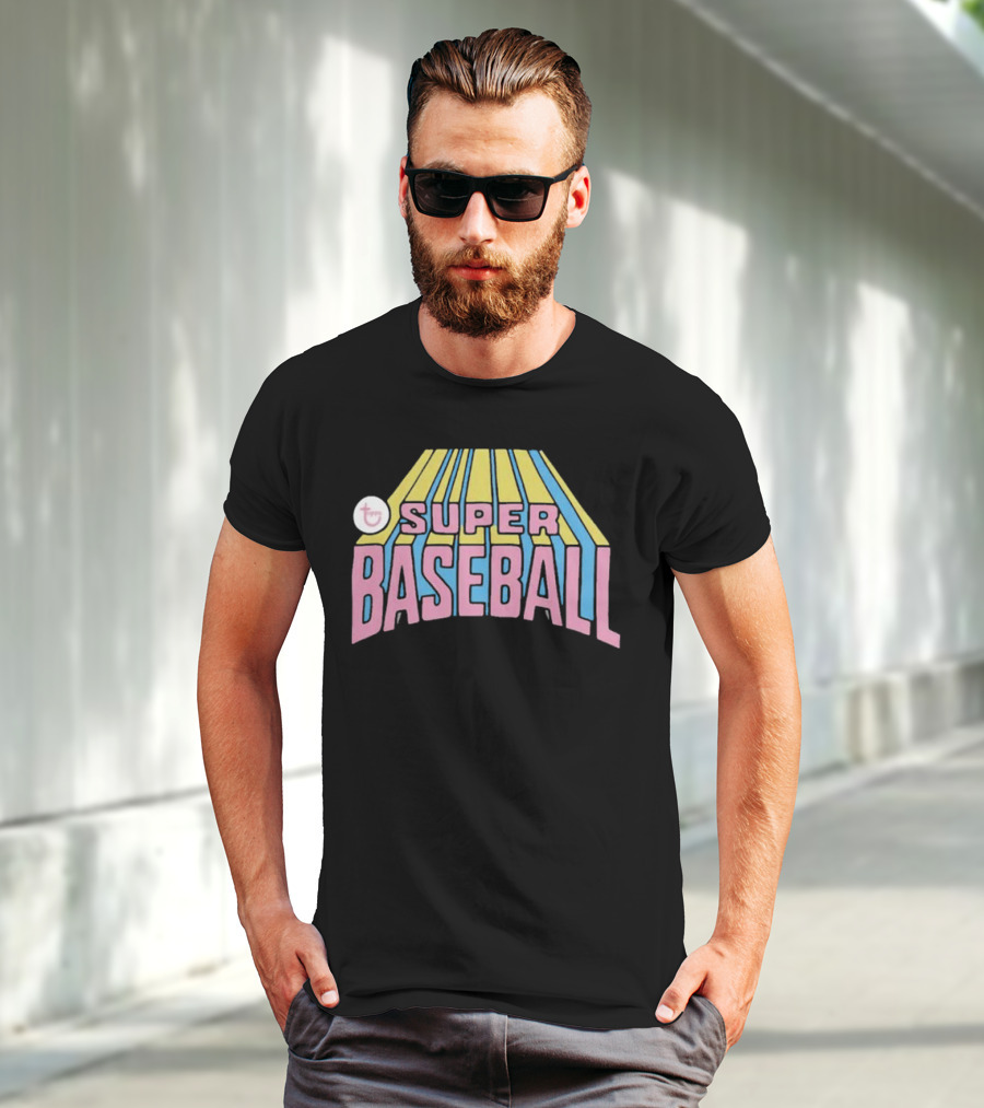 Topps Vintage Super Baseball Retro Graphics T-Shirt