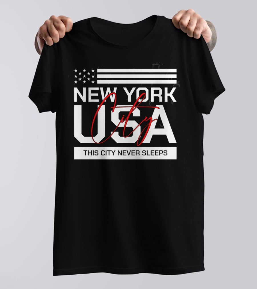 New York City USA This City Never Sleeps T-Shirt