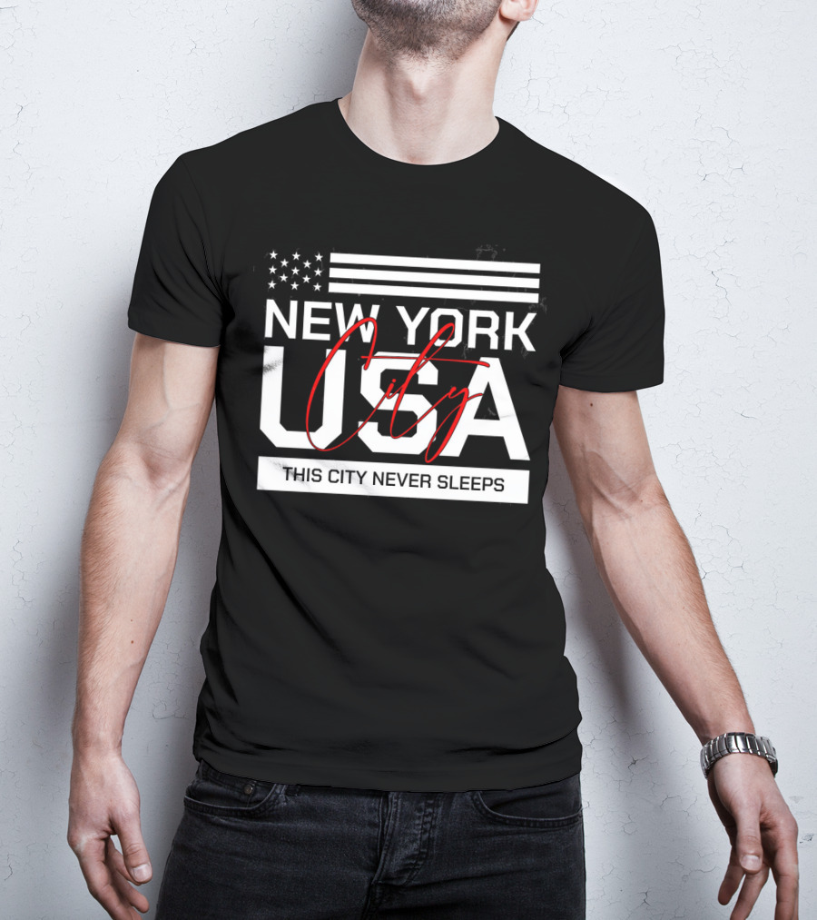 New York City USA This City Never Sleeps T-Shirt