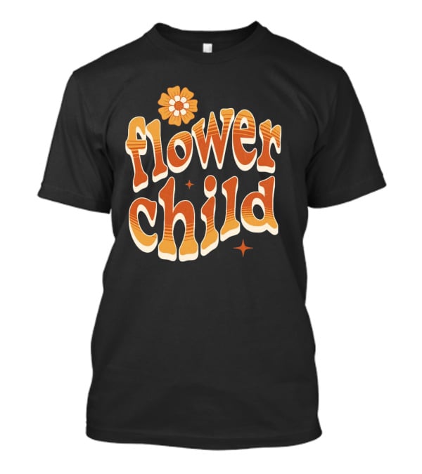 Flower Child Retro Vibe 70s T-Shirt