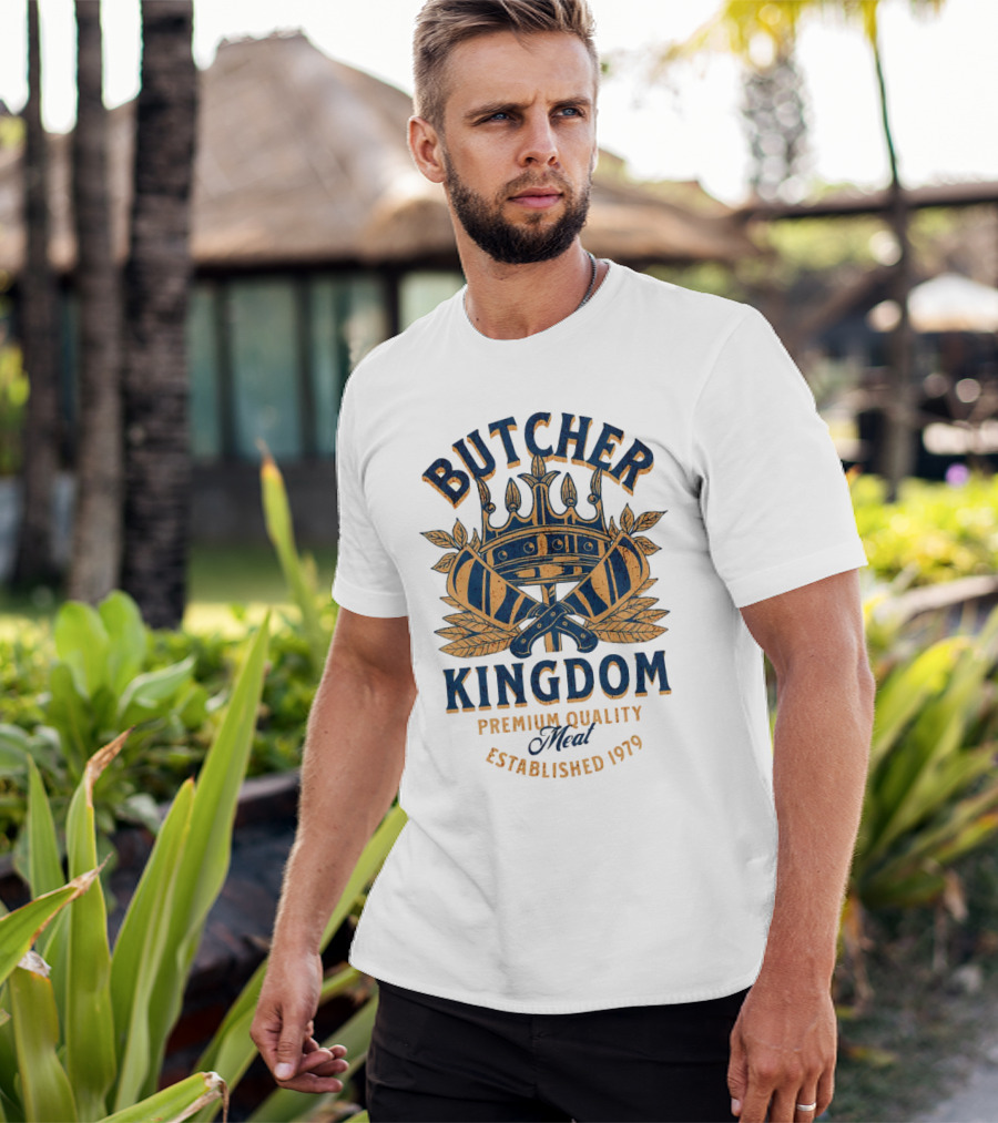 Butcher Kingdom Meat Royal Established 1979 T-Shirt