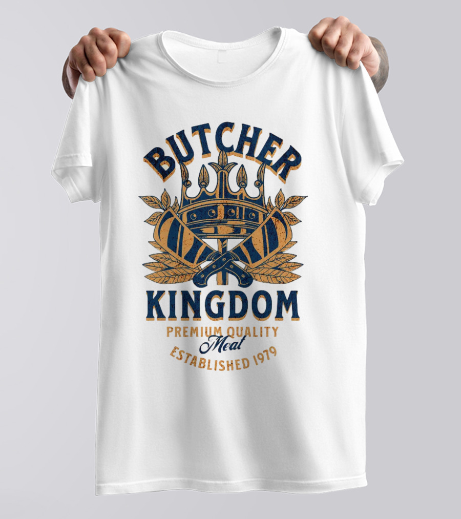 Butcher Kingdom Meat Royal Established 1979 T-Shirt