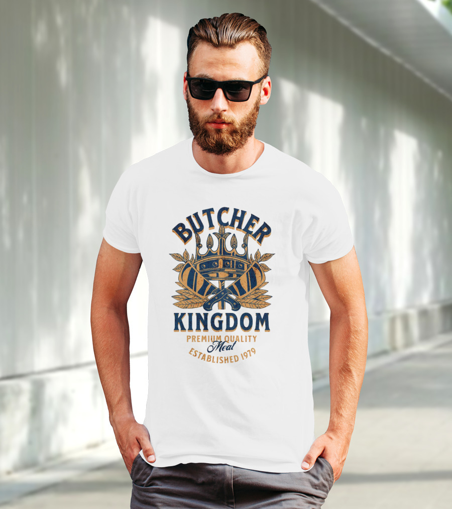 Butcher Kingdom Meat Royal Established 1979 T-Shirt