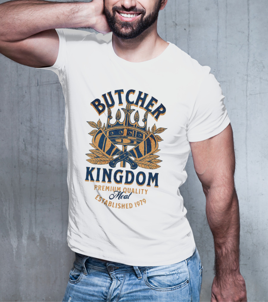 Butcher Kingdom Meat Royal Established 1979 T-Shirt