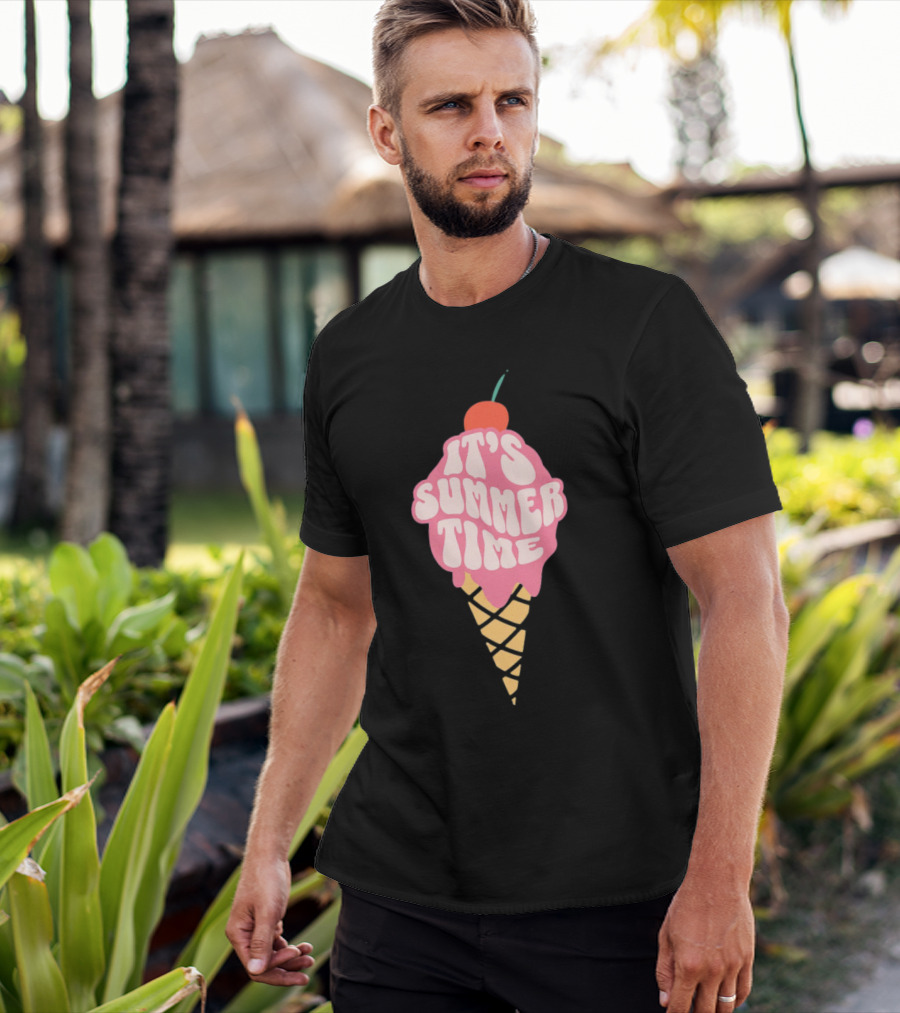 It’s Summer Time Cherry Ice Cream Cone T-Shirt