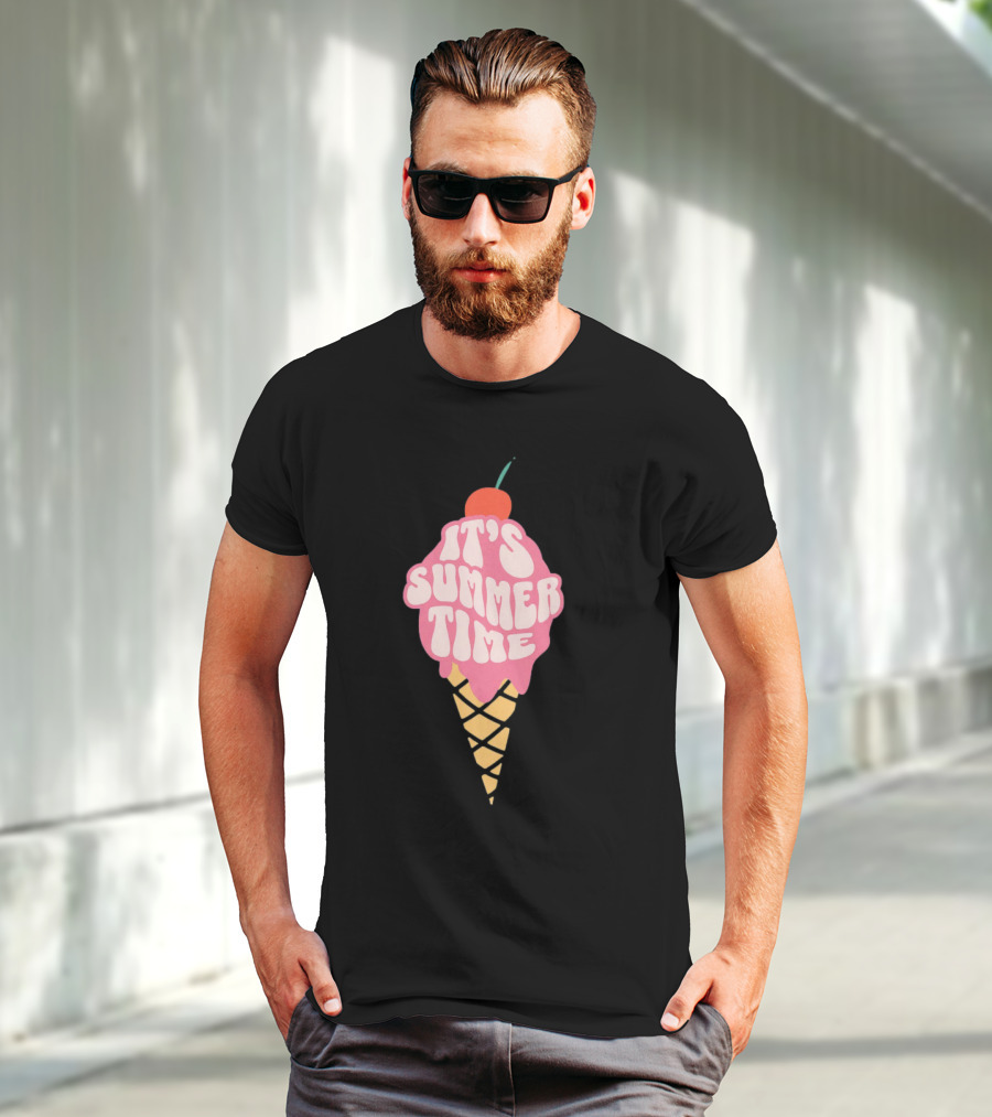 It’s Summer Time Cherry Ice Cream Cone T-Shirt